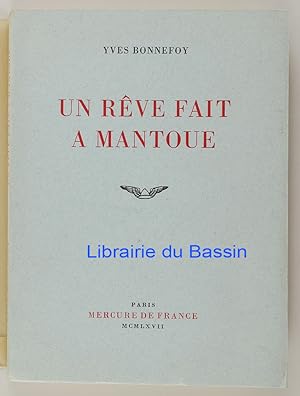 Image du vendeur pour Un rve fait  Mantoue mis en vente par Librairie du Bassin