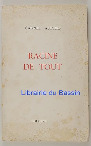 Bild des Verkufers fr Racine de tout zum Verkauf von Librairie du Bassin
