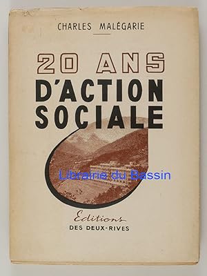 Seller image for 20 ans d'action sociale for sale by Librairie du Bassin