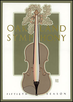 OAKLAND SYMPHONY. (Goines, no. 112.) First edition of the poster.