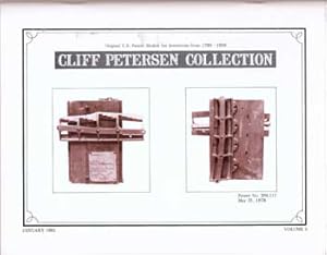 Seller image for Cliff Peterson Collection, Original U.S. Patent Models for Inventions from 1790-1898, Volume 5, January 1981, 1981. for sale by Wittenborn Art Books