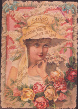 Laird's bloom of youth and white lilac soap. Beautify the complexion. First edition.