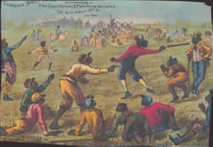 Baseball at Blackville. African-Americans playing a game of baseball. Trade card for Clarence Bro...