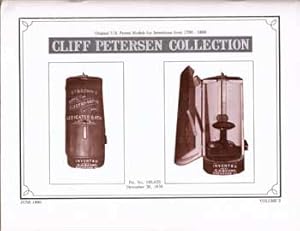 Seller image for Cliff Peterson Collection, Original U.S. Patent Models for Inventions from 1790-1898, June 1980, 1980. for sale by Wittenborn Art Books