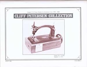 Image du vendeur pour Cliff Peterson Collection, Original U.S. Patent Models for Inventions from 1790-1898, Volume 6, July 1981, 1981. mis en vente par Wittenborn Art Books