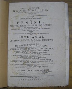 De Siglo pontificali. Bene Valete. Periculum novum diplomaticum. Cum LXVII (67) figuris exhibet. ...