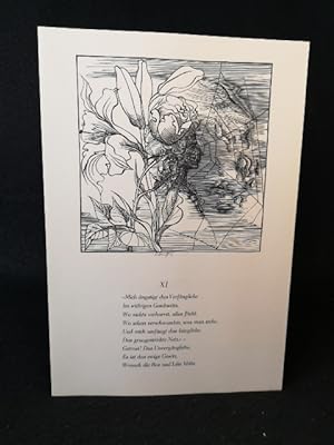 Bild des Verkufers fr Original-Holzschnitt, signiert. Zu "Chinesisch/deutsche Jahres- und Tageszeiten". zum Verkauf von ANTIQUARIAT Franke BRUDDENBOOKS