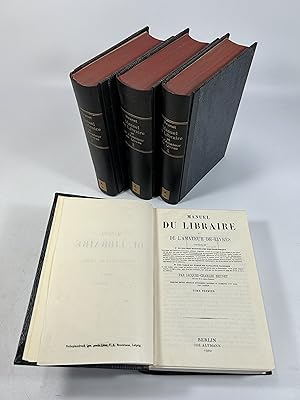 Manuel Du Libraire Et De L'Amateur De Livres. Vol. 1 - 4. Vier Bände im Konvolut.