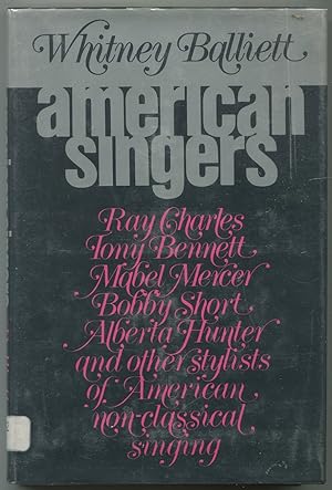 Seller image for American Singers for sale by Between the Covers-Rare Books, Inc. ABAA