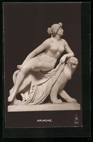 Bild des Verkufers fr Ansichtskarte Die Skulptur der Ariadne zum Verkauf von Bartko-Reher