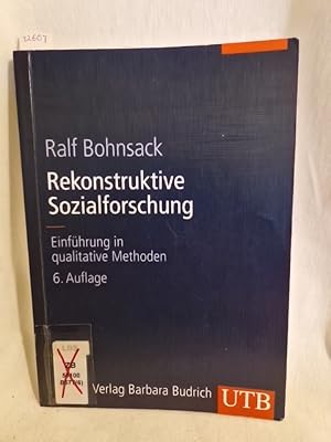 Bild des Verkufers fr Rekonstruktive Sozialforschung : Einfhrung in qualitative Methoden. (= UTB, 8242). zum Verkauf von Versandantiquariat Waffel-Schrder