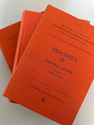 Bild des Verkufers fr Procopii Ceasariensis Opera Omnia, recognovit Jacobus Havry, [vols. 1-3 in 3] 1: De Bella I-V. 2: Bella V-VIII. 3: Historia Arvana. zum Verkauf von Wissenschaftl. Antiquariat Th. Haker e.K