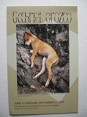 Imagen del vendedor de Gabriel Orozco Los Angeles Museum of Contemporary Art 2000 Exhibition brochure a la venta por ANARTIST