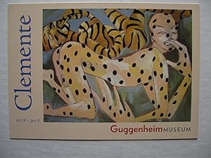 Bild des Verkufers fr Francesco Clemente Guggenheim Museum / Go Card 1999 Exhibition invite postcard zum Verkauf von ANARTIST