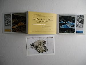 Seller image for Christo and Jeanne-Claude in the Vogel Collection and in the David C Copley Collection Museum of Contemporary Art San Diego 2002 Exhibition invite postcard for sale by ANARTIST