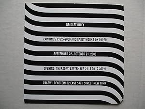 Seller image for Bridget Riley Paintings 1982-2000 and Early Works on Paper Pacewildenstein 2000 Exhibition invite postcard for sale by ANARTIST