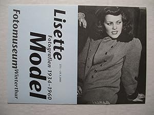 Imagen del vendedor de Lisette Model Fotografien 1934- 1960 Fotomuseum Winterthur 2001 Exhibition invite postcard a la venta por ANARTIST