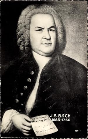 Bild des Verkufers fr Ansichtskarte / Postkarte Komponist Johann Sebastian Bach, Portrait zum Verkauf von akpool GmbH