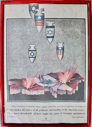 Anti-U.S.A. and Israel Propaganda Poster.