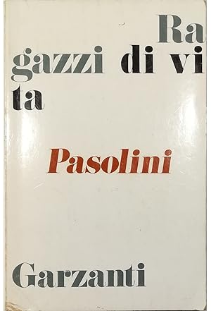 Imagen del vendedor de Ragazzi di vita a la venta por Libreria Tara