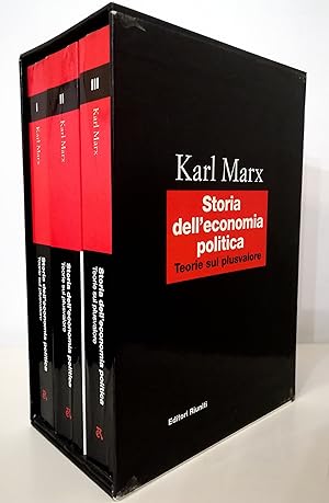 Storia dell'economia politica Teorie sul plusvalore - completo in 3 voll. in cofanetto editoriale