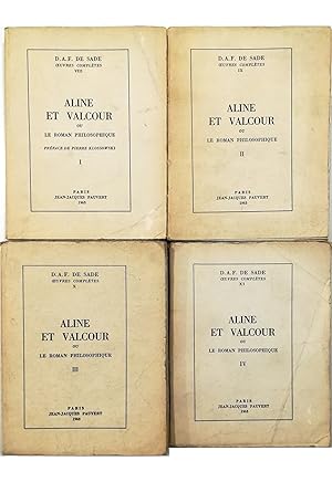Seller image for Aline et Valcour ou Le roman philosophique - completo in 4 voll. for sale by Libreria Tara