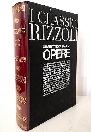 Image du vendeur pour Opere Dalle Lettere e dedicatorie - Dalla Lira - Dalla Galeria - Dalla Sampogna - Dagli Epitalami - Dall'Adone - Dalle Dicerie sacre - Dalla Strage de gli innocenti - Dai Versi satirici e giocosi mis en vente par Libreria Tara