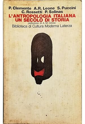 Image du vendeur pour L'antropologia italiana Un secolo di storia mis en vente par Libreria Tara