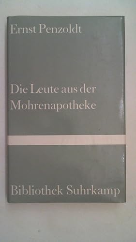 Die Leute aus der Mohrenapotheke. Roman - Bibliothek Suhrkamp Band 779