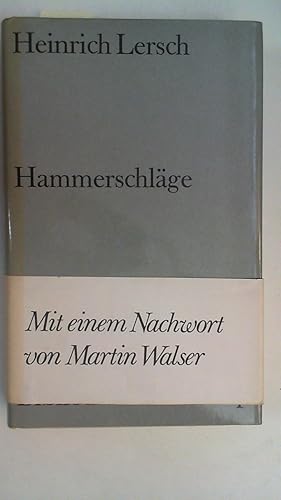 Hammerschläge. Ein Roman von Menschen und Maschinen. (Bibliothek Suhrkamp Band 718),