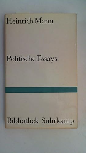 Politische Essays - Bibliothek Suhrkamp Band 209,