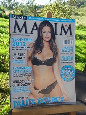 Bild des Verkufers fr MAXIM Das internationale Mnnermagazin Mai / Juni 2012 Talita Correa. zum Verkauf von Antiquariat Floeder