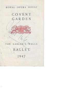 Seller image for [Dame Margot Fonteyn, prima ballerina.] Autograph Signature to printed programme of a performance by the Sadler's Wells Ballet at the Royal Opera House, Covent Garden. for sale by Richard M. Ford Ltd