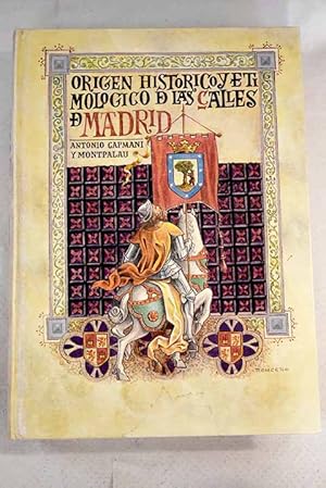 Imagen del vendedor de Origen histrico y etimolgico de las calles de Madrid a la venta por Alcan Libros