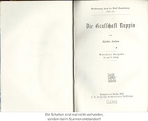 Die Grafschaft Ruppin. Wanderungen durch die Mark Brandenburg. (Originalausgabe 1917)