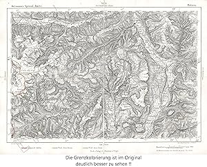 Reymann's Special-Karte . (Blatt 322 Botzen mit den Eckpunkten Lichtenberg - Sarner Schart - Val ...