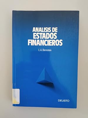 Seller image for Anlisis de estados financieros. for sale by TraperaDeKlaus