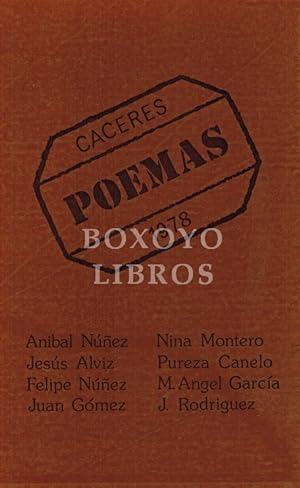 Seller image for Cceres. Poemas 1978 for sale by Boxoyo Libros S.L.
