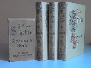 Bild des Verkufers fr J. B. von Scheffels gesammelte Werke in sechs Bnden 3 Bcher in einem Schuber - Mit einer biographischen Einleitung zum Verkauf von Andrea Ardelt