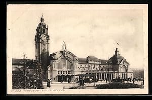 Bild des Verkufers fr Ansichtskarte Wiesbaden, Hauptbahnhof zum Verkauf von Bartko-Reher