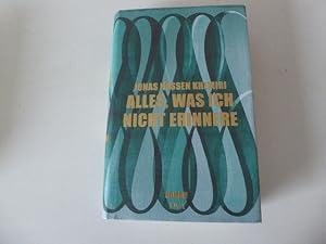 Imagen del vendedor de Alles, was ich nicht erinnere. Roman. Hardcover mit Schutzumschlag a la venta por Deichkieker Bcherkiste