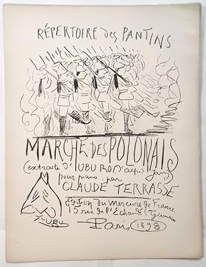 Bild des Verkufers fr Rpertoire des Pantins : Marche des Polonais ( extraite d'Ubu Roi, d'aprs Jarry). zum Verkauf von pages volantes