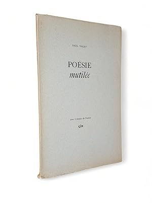 Imagen del vendedor de Posie mutile. Avec 7 dessins de l'auteur. a la venta por Librairie de l'Escurial