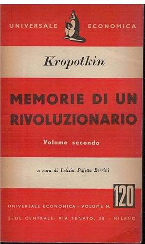 Seller image for Memorie di un rivoluzionario Volume secondo for sale by Books di Andrea Mancini