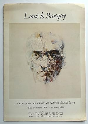 Seller image for Louis le Brocquy. Estudios para una imagen de Frederico Garca Lorca. Galleria Kreisler Dos. 19 de diciembre 1978-9 de enero 1979. for sale by Roe and Moore