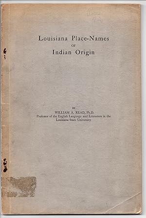 Louisiana Place-Names of Indian Origin