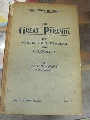 Image du vendeur pour The Bible in Stone. The Great Pyramid. Its construction, symbolism and chronology. Second edition (Revised) mis en vente par Stony Hill Books