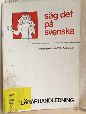 Bild des Verkufers fr Sg Det Pa Svenska. zum Verkauf von Versandantiquariat Waffel-Schrder