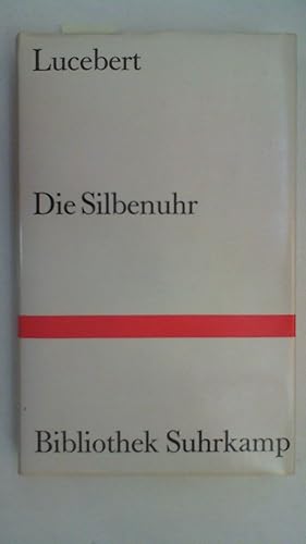 Bild des Verkufers fr Die Silbenuhr. Ausgewhlte Gedichte - Bibliothek Suhrkamp Band 742, zum Verkauf von Antiquariat Maiwald