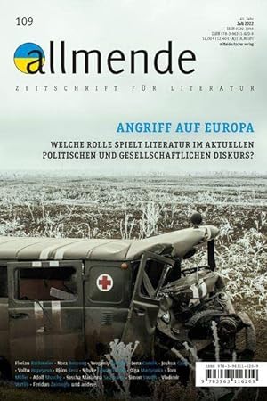 Seller image for Allmende 109 - Zeitschrift fr Literatur: Angriff auf Europa (allmende - Zeitschrift fr Literatur) for sale by Fundus-Online GbR Borkert Schwarz Zerfa